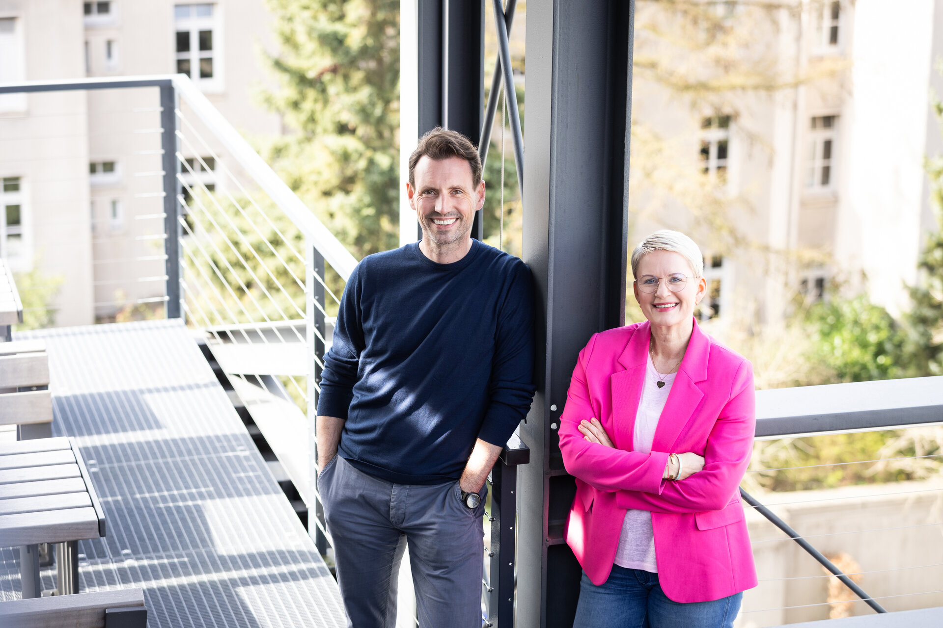 Stephen Rehmke und Bianca Boss sind im Vorstand des BdV. | © Achenbach 2024 Auf dem Bild ist der Vorstand des BdV zu sehen. Stephen Rehmke steht links neben Bianca Boss. | © Achenbach 2024