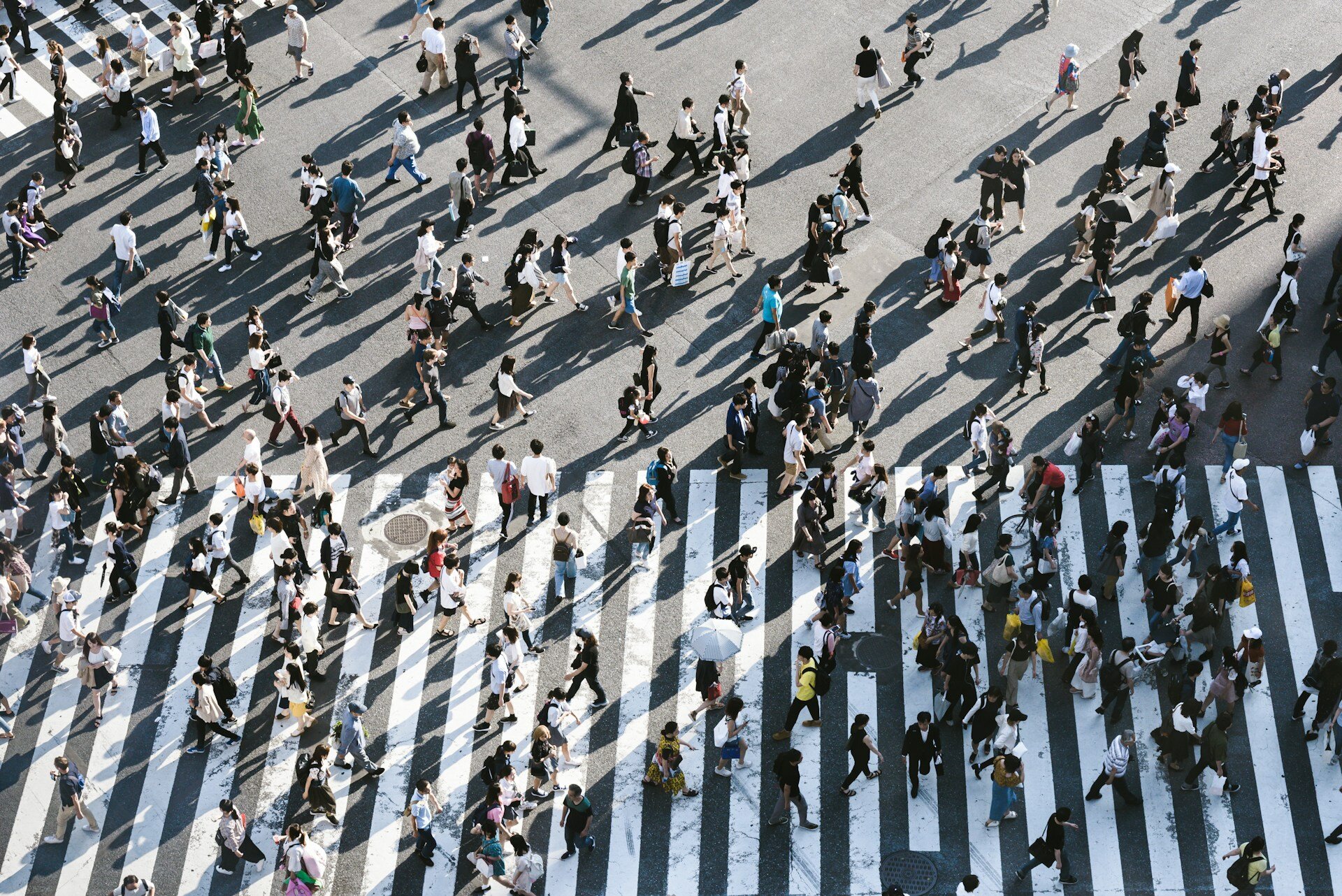 Prices and Transparancy: enhanced concerns for consumers | © Ryoji Iwata / Unsplash The picture shows a crowd of people crossing a street intersection from above | © Ryoji Iwata / Unsplash