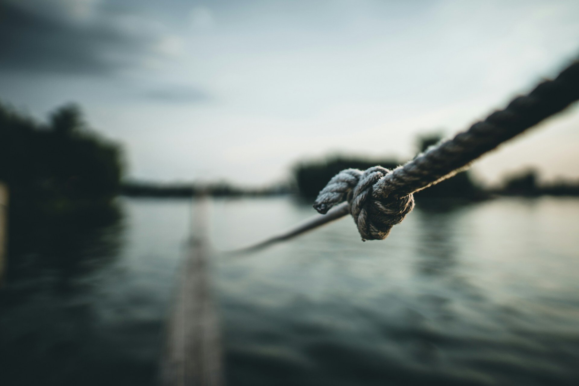 Schaden durch falsche Beratung: Rechte und Möglichkeiten für Versicherungsnehmer | © Max Saeling/Unsplash Auf dem Bild ist ein Seil mit einem Knoten zu sehen vor einem verschwommenen Hintergrund, der Wasser und einen Hafen erkennen lässt | © Max Saeling/Unsplash